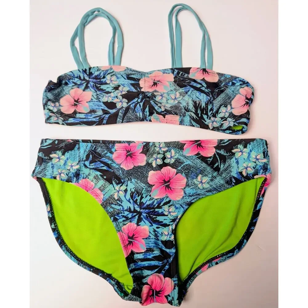 Colorful Assortment Swimsuits Swimwear GIRLS SIZE 10/12L Lot of 3 OP So Justice